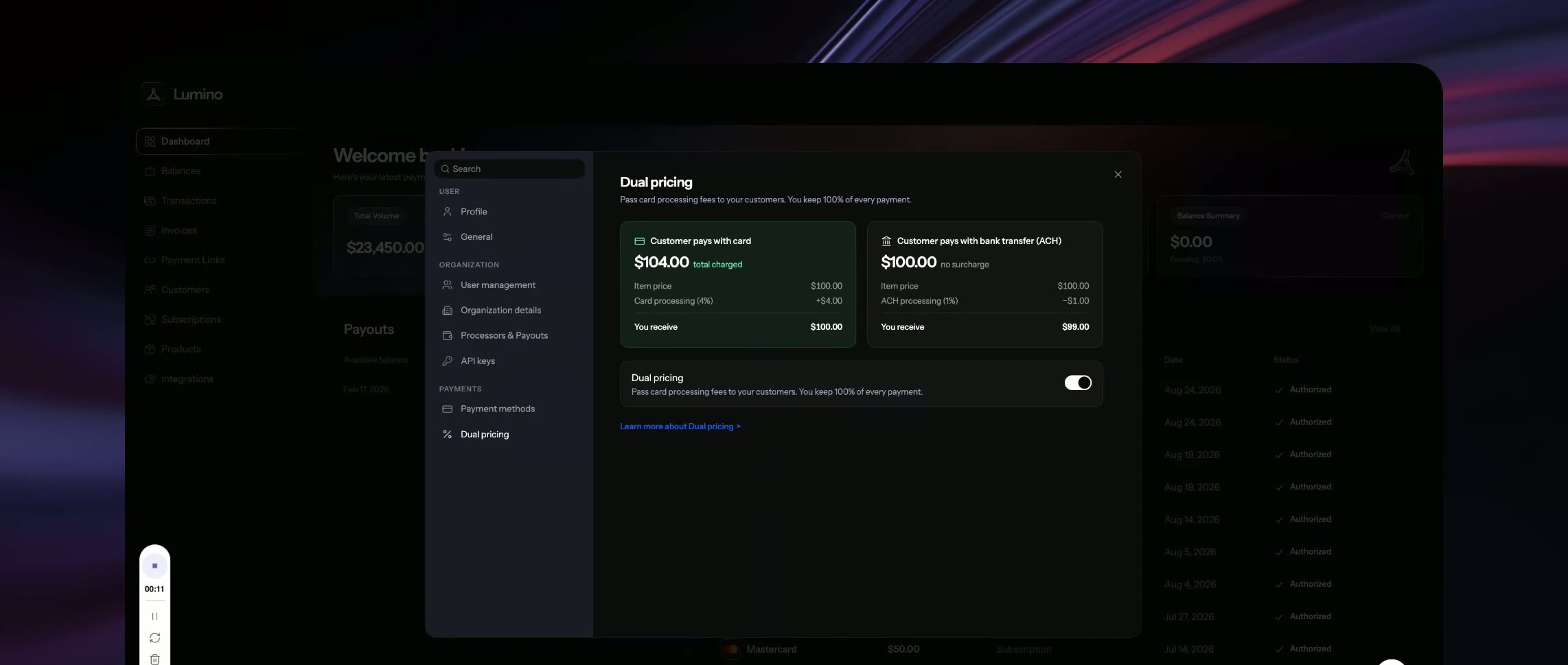 Dual Pricing